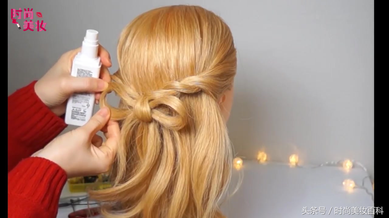 蝴蝶结头饰怎么扎头发可爱,发型带有蝴蝶结好看可爱俏皮简单