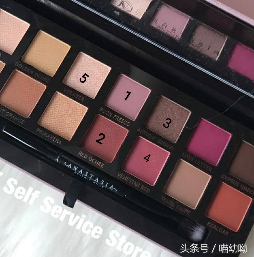 夏日元气橘色系妆,夏日甜美妆容