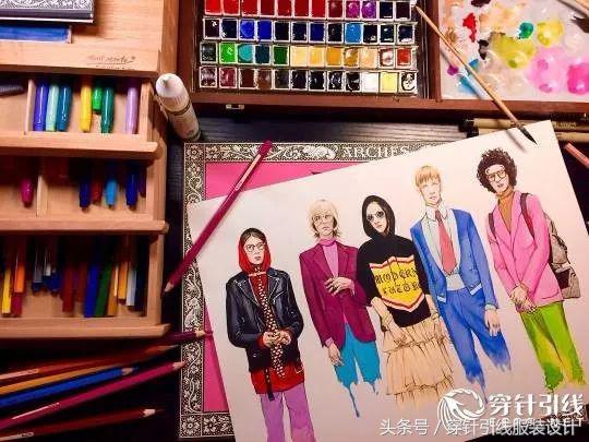 日常服装手绘效果图,时装效果图手绘线稿
