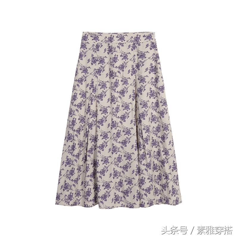 碎花裙子穿搭半身裙夏天,夏天碎花半身裙穿搭图片