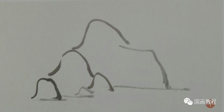 山石画技法,大师黎雄才教你如何画山石
