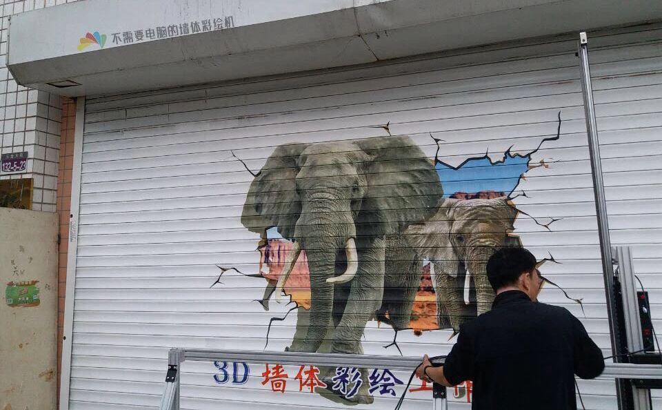 墙体彩绘施工机器,墙体彩绘机器