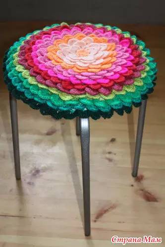 3d蒲团莲花坐垫全部视频教程,丫丫钩莲花方形坐垫的全部教程