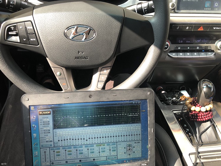 享受妙音之旅,现代名图汽车音响升级凯笛D2SDSP,桂林齐乐车品