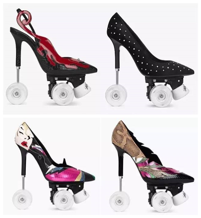 女星奇葩高跟鞋，林允儿新照踩团火杨颖踩空气，何穗风火轮最舒服