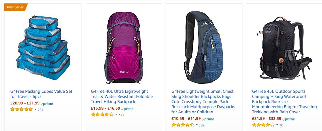 英国线上市场最受欢迎的行李箱包品牌TOP30