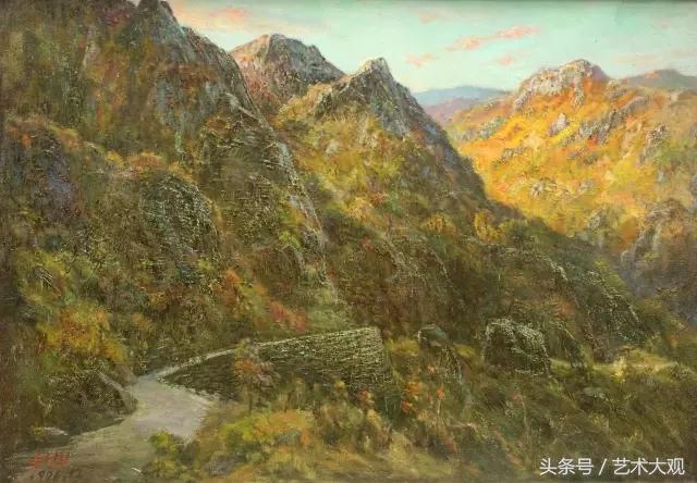 朝鲜风格人物村庄的油画,朝鲜张元吉写实油画人物作品欣赏