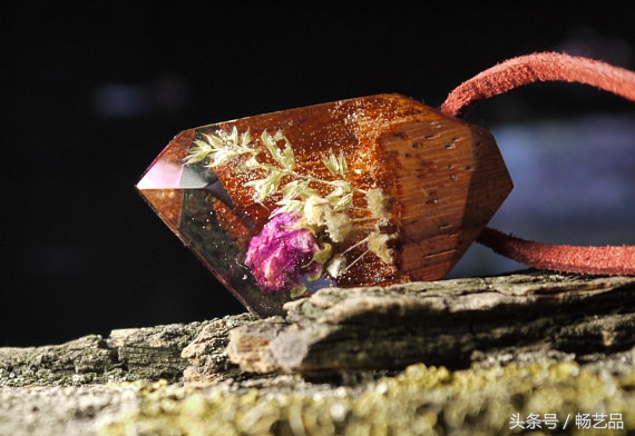 布艺纯手工制作工艺吊坠项链,手工项链吊坠diy