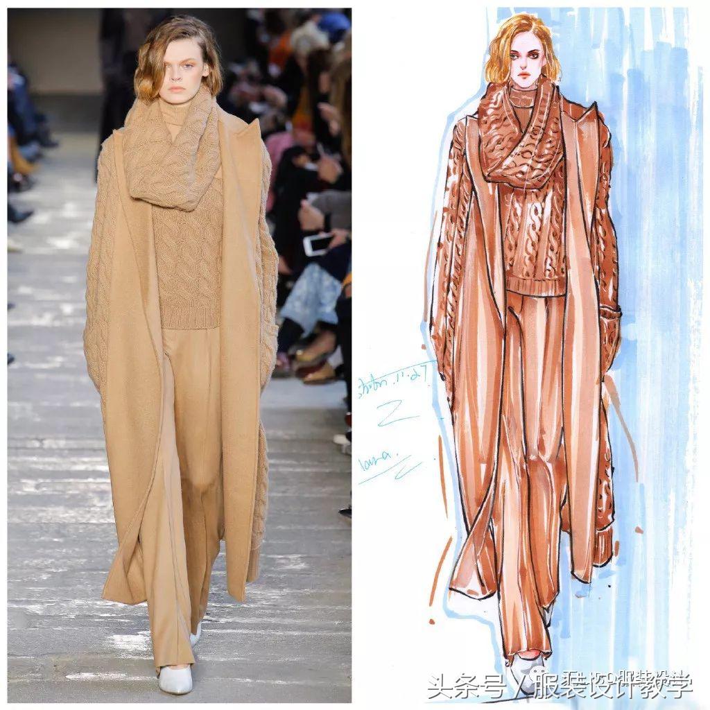 笔尖上的秀场！用一只马克笔带你穿梭各大秀场（成衣vs手绘）