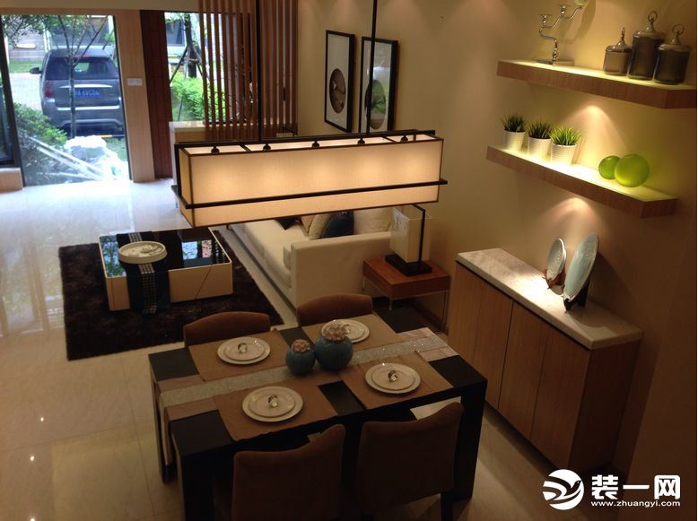 下沉复式房子装修效果图,倒复式效果图