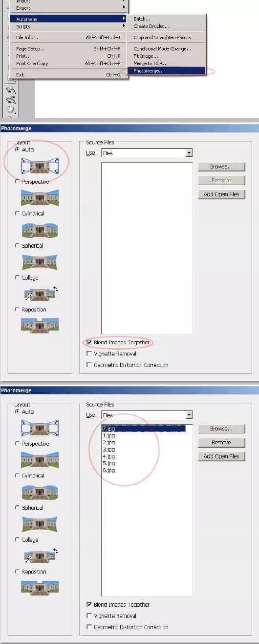 ps自动合成全景照片,ps处理全景照片内存不足