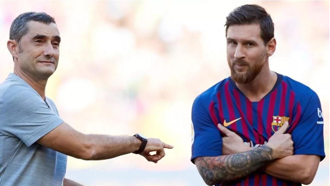 梅西巴萨告别仪式提问,梅西霸气训话视频