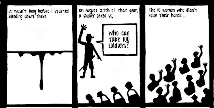 毒打、强奸、*虐性**……他把一个女人的真实故事画成漫画,看到第几张你哭了?