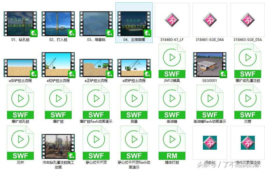 286个常用施工动画，从开工到竣工，不会施工的收藏