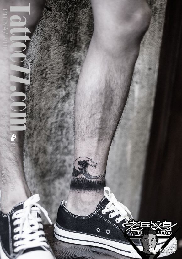 老兵侧腰纹身图案大全,老兵纹身作品