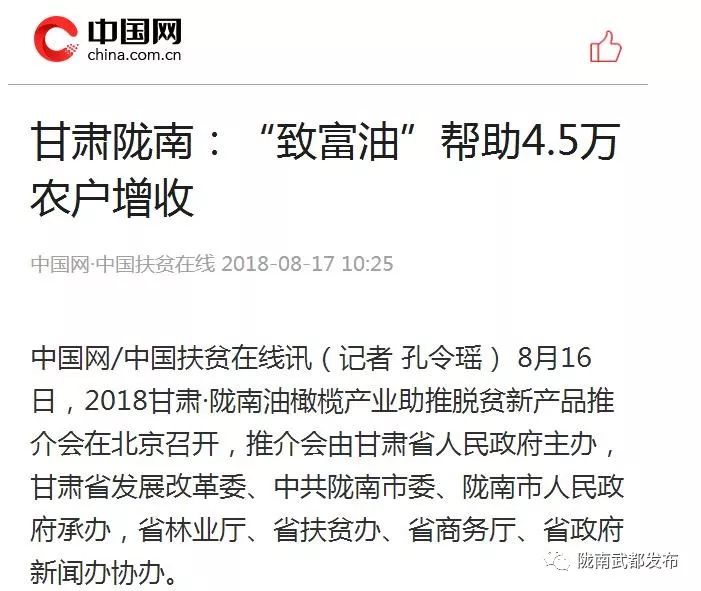 陇南武都橄榄产业发展,陇南油橄榄产业