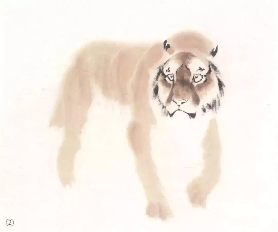 怎样画虎步骤视频,如何画写意老虎