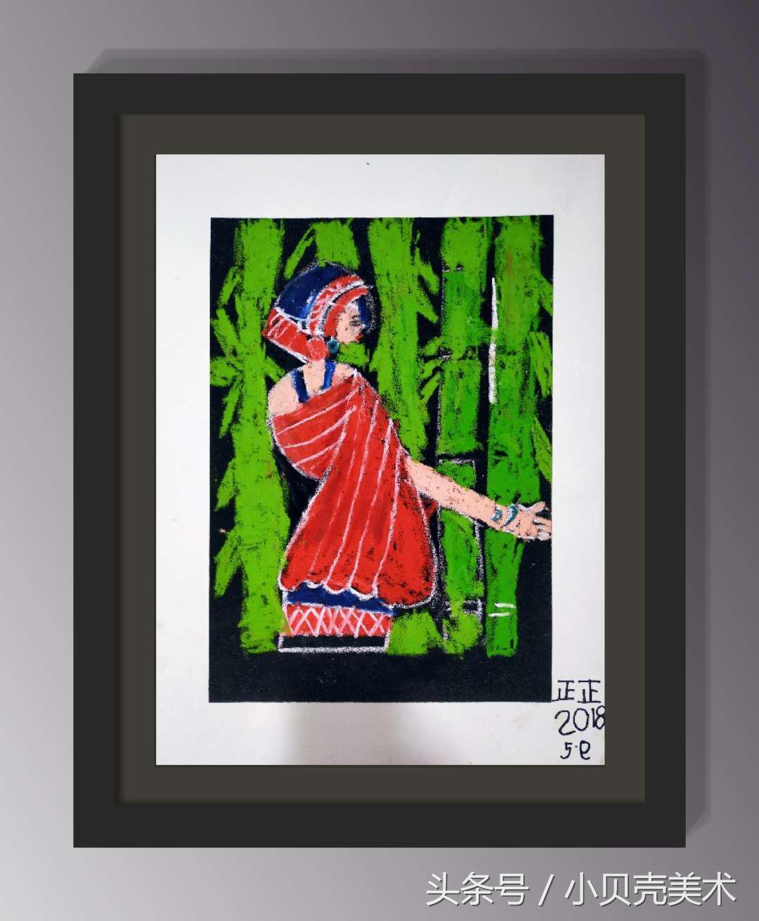 儿童蜡染画,扎染画创意美术