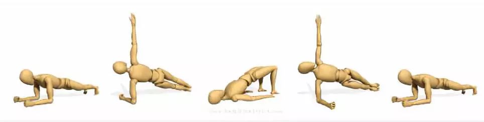 5个平板支撑核心动作你值得拥有,核心强化平板支撑