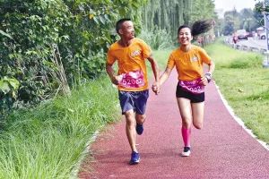 天府绿道跑步5小时,到天府绿道走一走