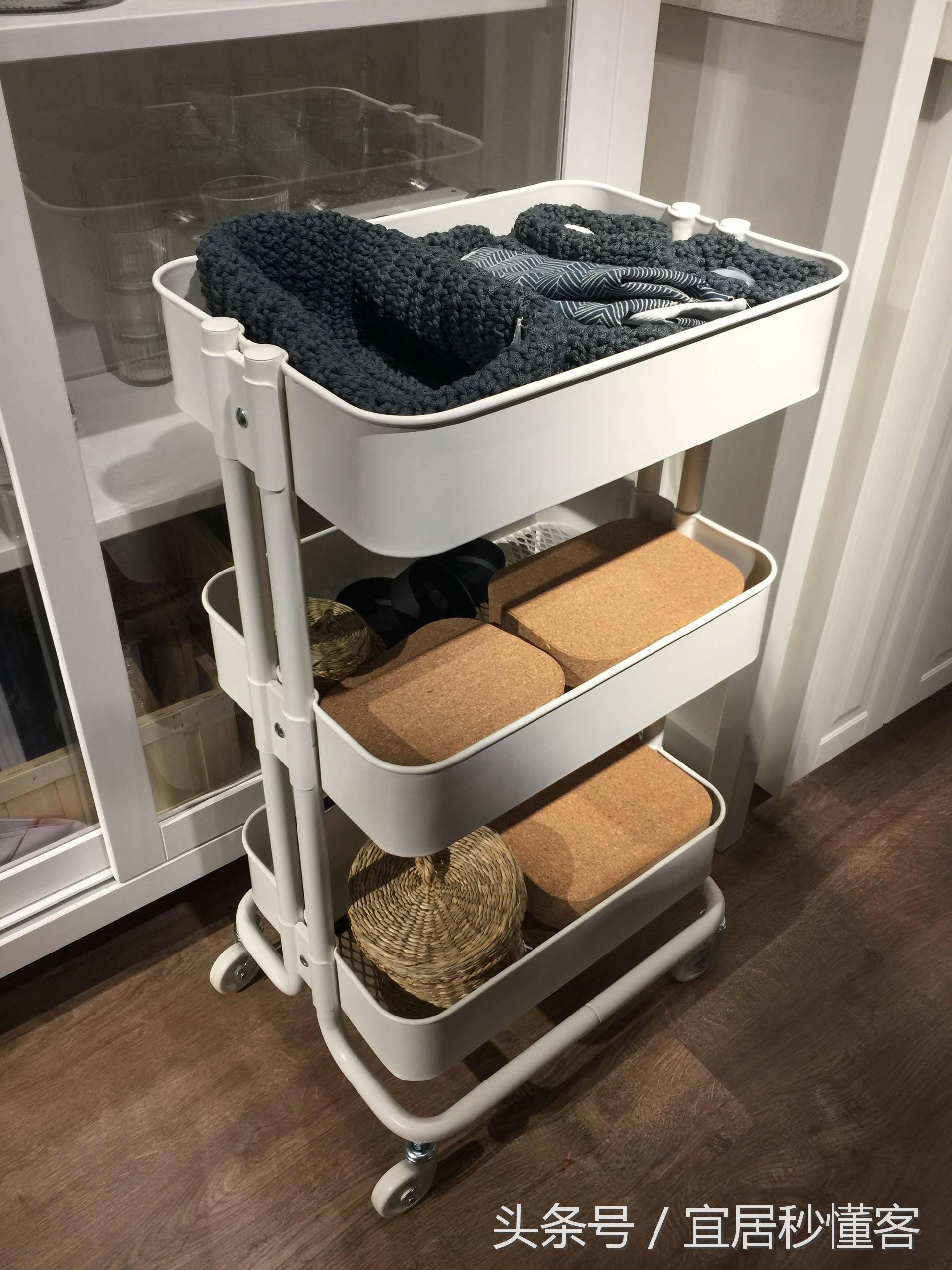 宜家家居收纳推车,宜家拉斯克推车