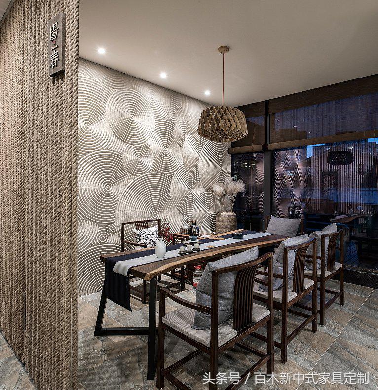 清雅茶室设计效果图,清雅的空间设计