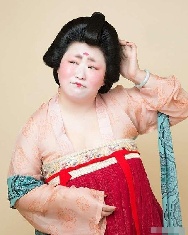 以胖为美大唐,唐服女装惊艳国外