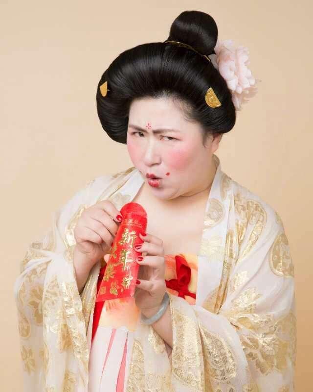 以胖为美大唐,唐服女装惊艳国外