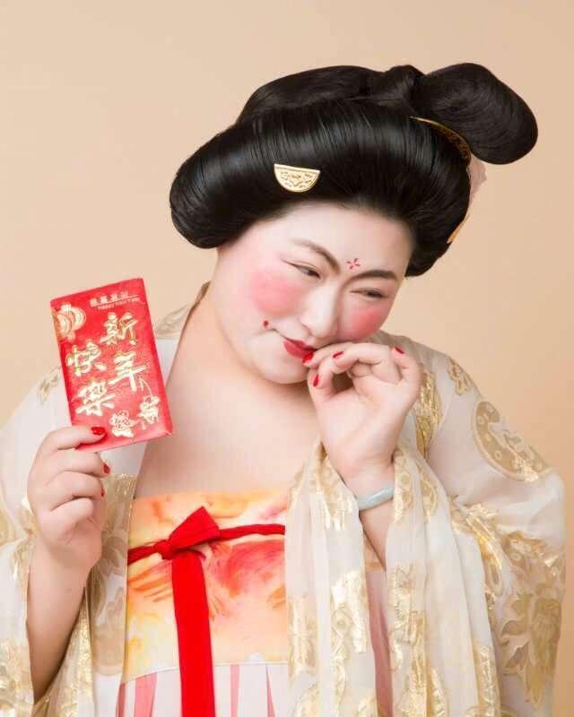 以胖为美大唐,唐服女装惊艳国外