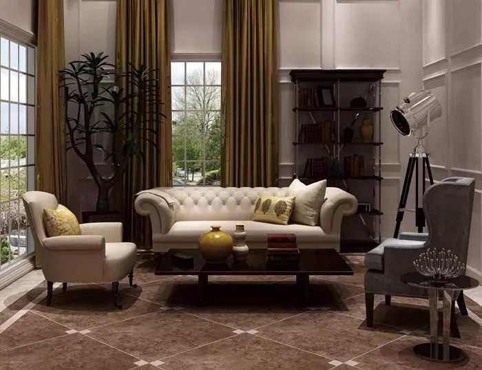 圆茶几拼花,客厅茶几瓷砖拼花效果图