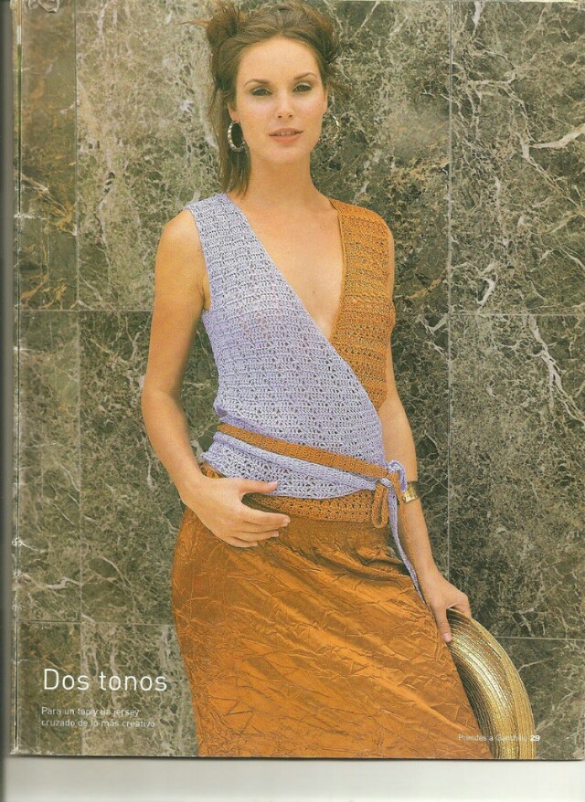 外网钩针衣服作品,比利时钩针美衣教程