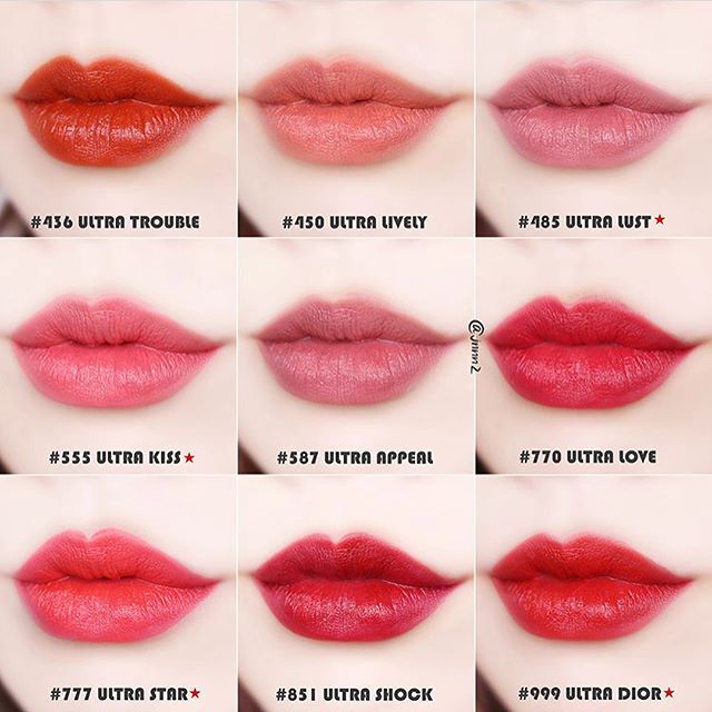 2019秋冬大牌口红排行榜前十名,今年比较流行的大牌口红