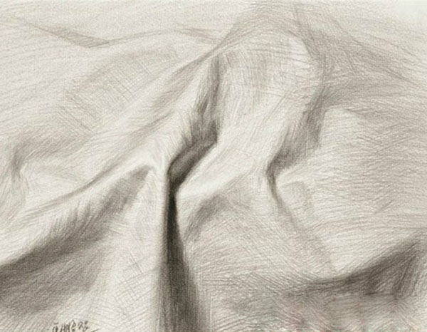 最简单的素描衬布画法,画好素描教程