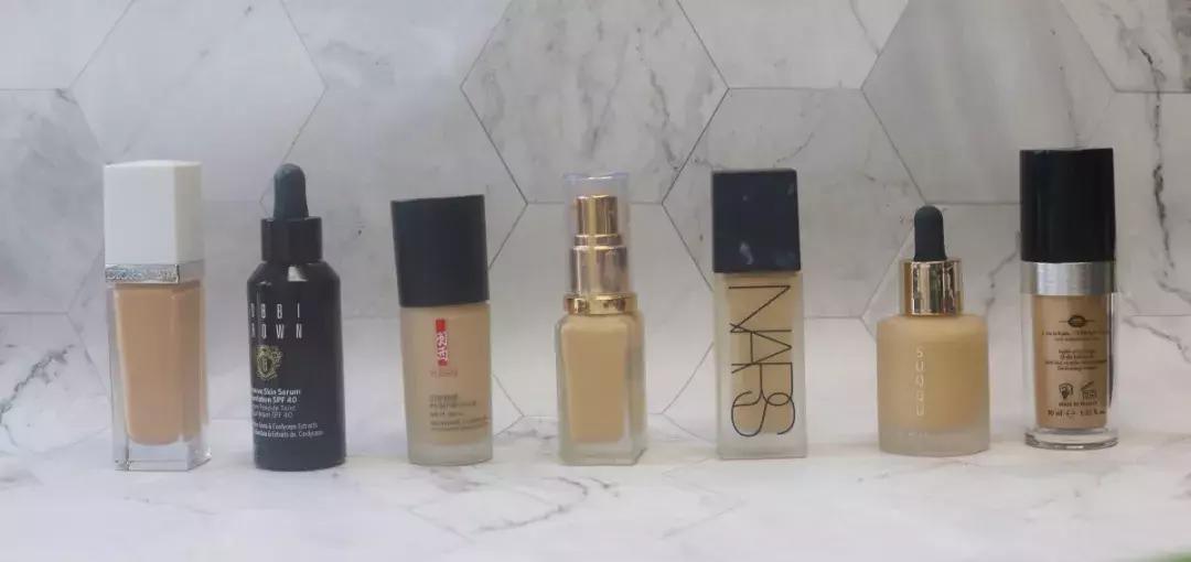 精华类粉底液类天花板测评,大牌粉底液超级持妆测评