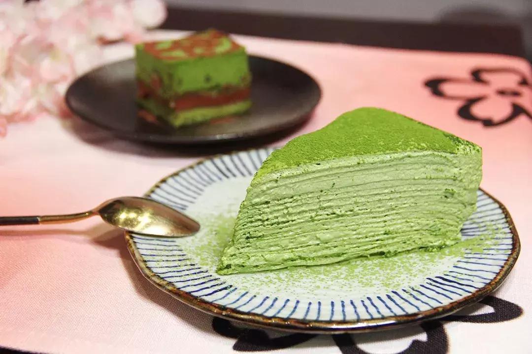 一家抹茶甜品店,日式抹茶味甜品店