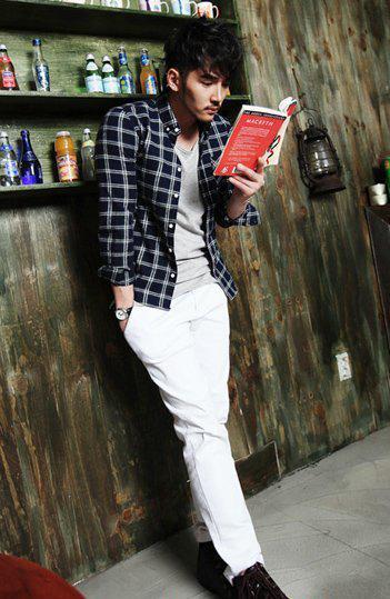 男士休闲衬衫长袖新款纯棉,今年新款70岁男士休闲衬衫