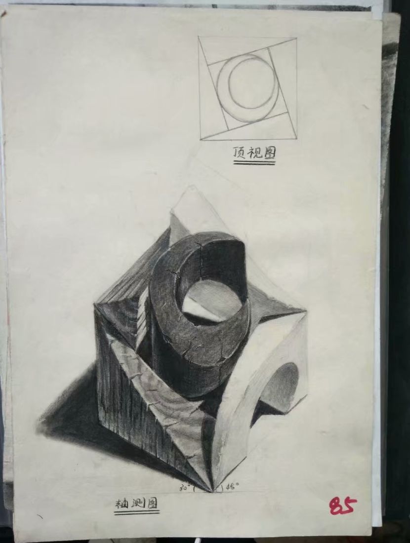 央美设计素描场景高分卷,央美设计素描作品优秀