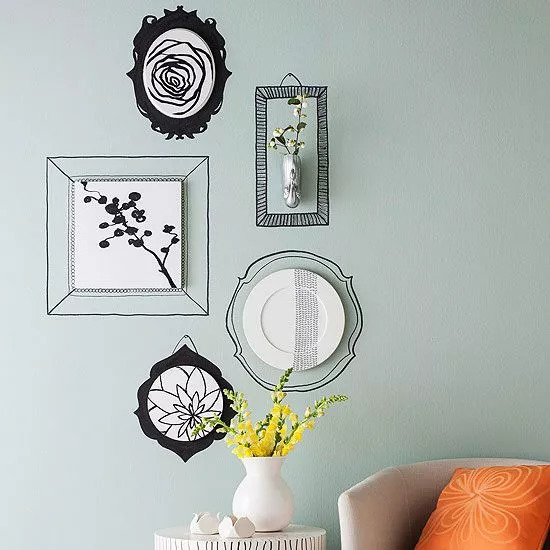 自家门口墙绘,一家房子墙绘