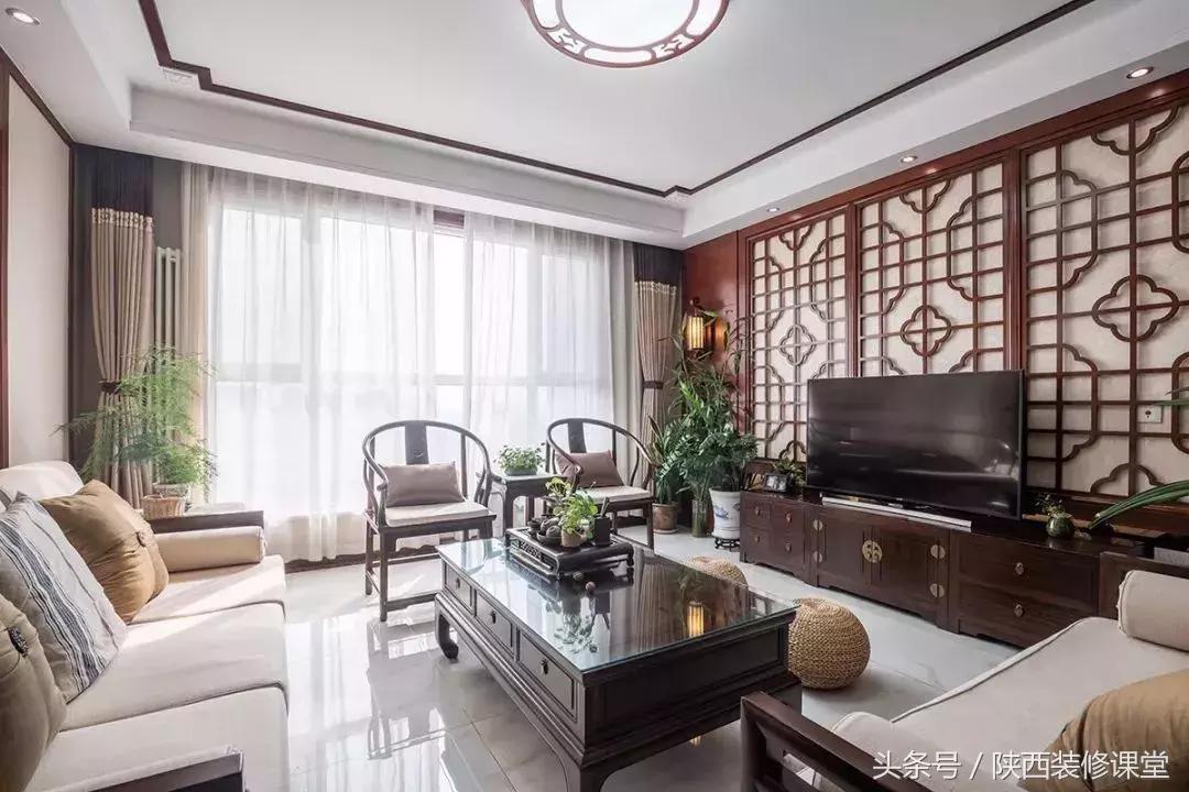 30平方新中式客厅,30款中式客厅高端大气上档次