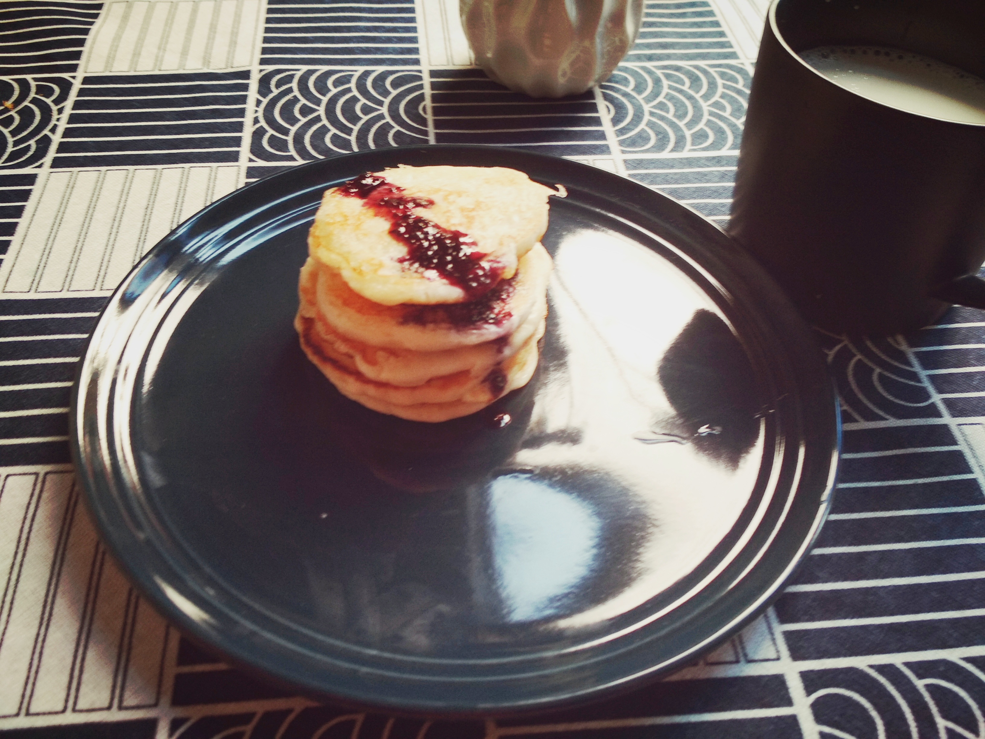 简单又好吃的香蕉松饼做法,松饼精美