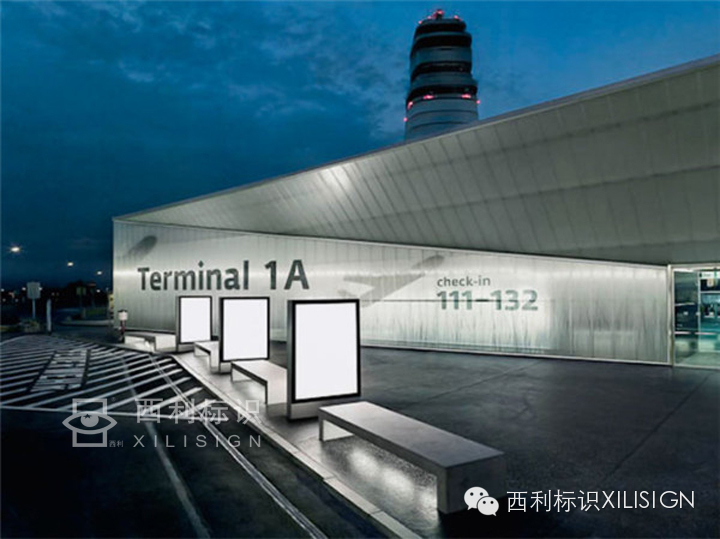 空港观察郑州,航站楼设计标识