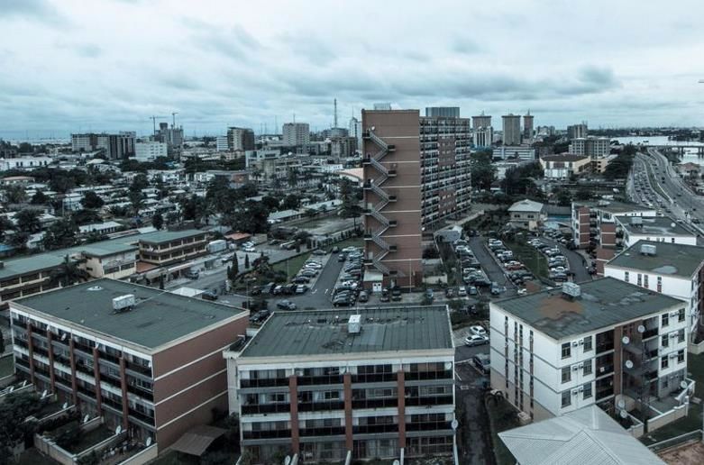 尼日利亚首都拉各斯全景图,尼日利亚拉各斯城市北部