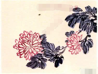 国画小写意菊花花头的画法,菊花国画写意画法视频