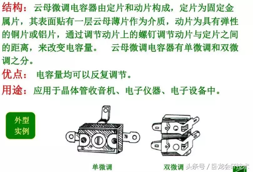 电容种类图解及用途,各种类型的电容及用途