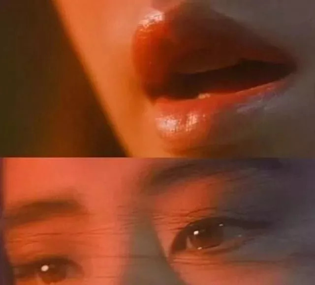 嘴巴张开咀嚼东西,想要尝尝你的味道