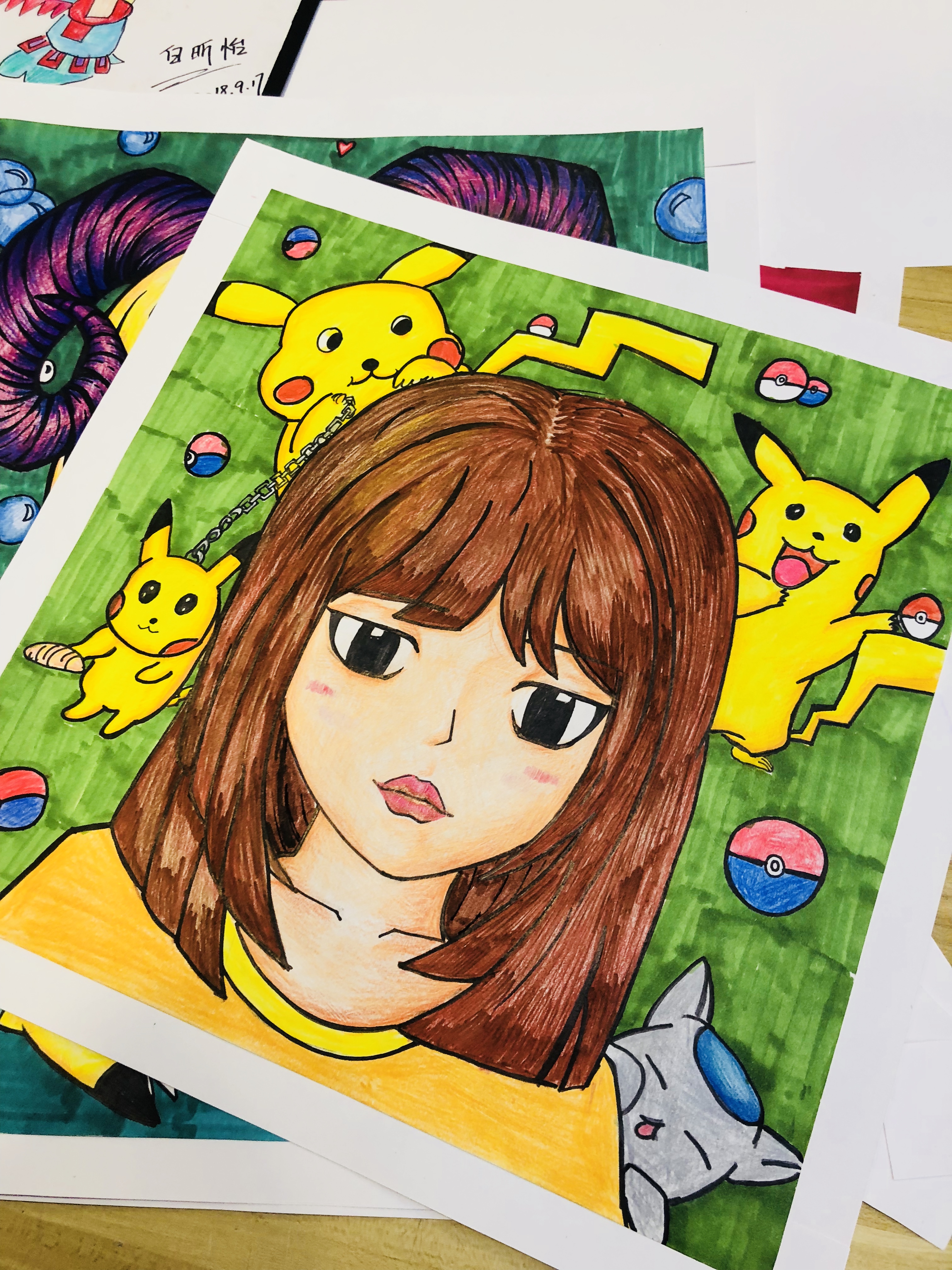 创意动漫人物绘画,儿童设计动漫人物图