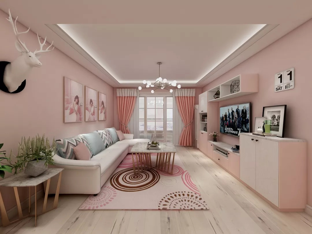 暖色系新中式轻奢混搭设计,中西混搭风格的设计