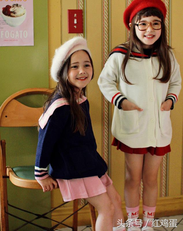 七岁女孩衣服秋冬款韩货,韩国女童6-12岁套装潮流