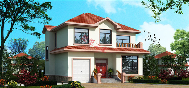 50套农村两层别墅效果图,十款经典农村二层半别墅效果图