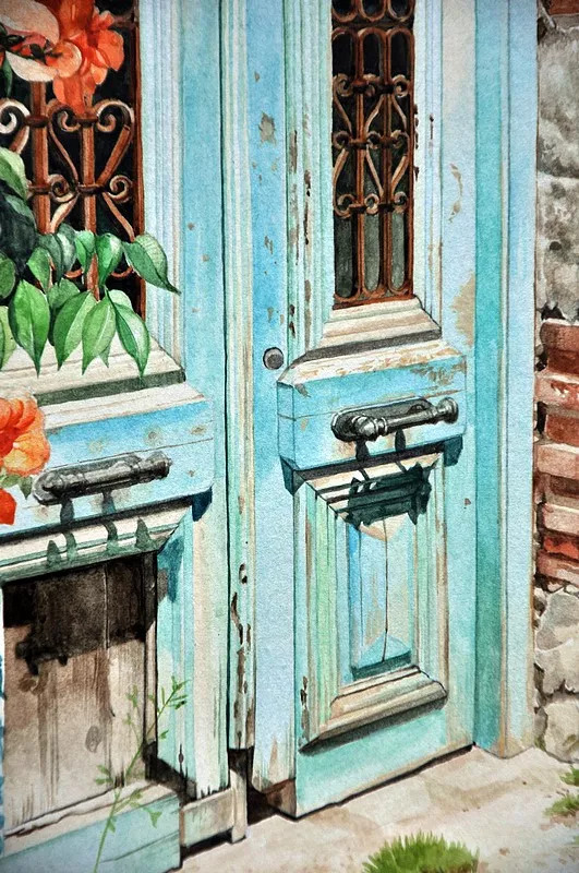 她画的超写实水彩花卉美到窒息,让人惊艳的水彩画